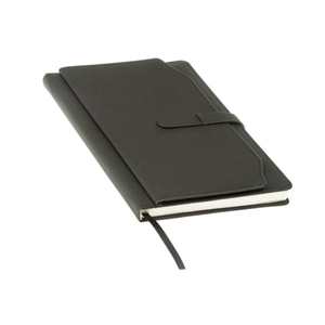 Carnet de notes en cuir véritable conçu sur mesure avec logo en relief - Product Image 1