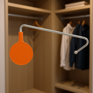 Cintres métalliques personnalisés Lita, gadgets sur mesure pour organiser votre espace - Product Image 3