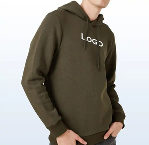 เสื้อฮู้ดผ้า100% โอเวอร์ไซส์สำหรับผู้ชายผ้าคอตตอนดีไซน์ใหม่สิ่งทอดีไซน์ใหม่ - Product Image 4