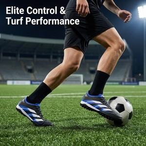 Chaussures de football imperméables du fabricant, <span class=keywords><strong>crampons</strong></span> de football à <span class=keywords><strong>crampons</strong></span> MG pour terrain synthétique, entraînement extérieur, vente en gros - Product Image 5