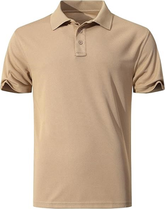 Polos personalizados para hombre, camisa de golf para hombre, camisetas de golf transpirables de manga corta de color sólido, manga corta - Product Image 5
