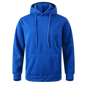 Sweat-shirt pour homme personnalisé OEM, bleu, en molleton de coton 400 g/m², pull-over essentiel, sweat-shirt vierge, vente en gros d'usine, faible MOQ, haute qualité - Product Image 1