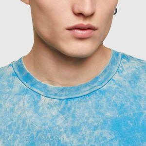 เสื้อยืดผู้ชายทรงหลวมสไตล์วินเทจ ล้างสีแบบแอซิด ใส่สบาย เหมาะกับฤดูร้อน แฟชั่นสตรีทแวร์ ระบายอากาศได้ดี ทันสมัย - Product Image 3