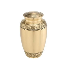 Urna de metal de calidad superior elegante y elegante para urnas de cremación de arte conmemorativo funerario disponibles en cantidad al por mayor - Product Image 2
