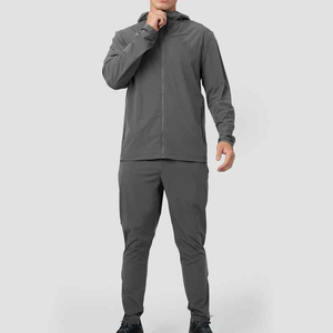 Trajes de Invierno para Hombre, Ropa Deportiva de Poliéster, Corte Ajustado, Chaqueta Cortavientos para Correr, Chándal, Diseño Personalizado, Traje Deportivo para Exteriores - Product Image 1
