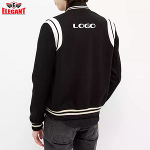 Chaqueta Varsity de Felpa de Algodón para Hombre, Chaqueta de Béisbol con Bordado Chenille para Hombre, Ropa de Calle de Invierno, Diseño Personalizado - Product Image 3