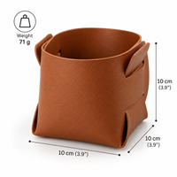 Boîte de rangement pliable décorative en cuir Pu, pour l'entrée de chevet, stylo de maquillage brosse avec télécommande, panier de rangement, vente en gros, livraison rapide