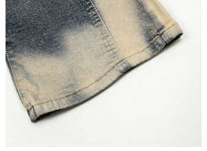 Pantalones Vaqueros Personalizados de Alta Calidad para Hombre, Diseño Holgado y Informal, Teñido Liso, Pantalones Vaqueros Personalizables a la Moda - Product Image 3