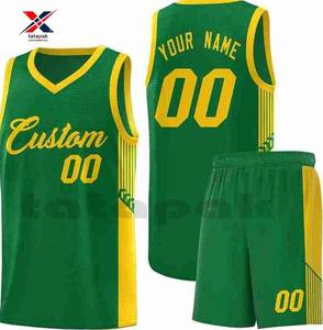 Uniforme de basket-ball personnalisé haute Performance pour les vêtements d'équipe professionnelle vente en ligne de tissu à séchage rapide lavable réversible - Product Image 1