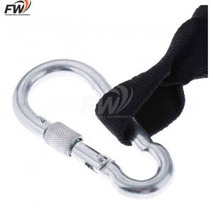 Sangle robuste personnalisable de haute qualité pour exercices de levage des jambes avec grands anneaux en D et connecteurs rapides – Super Vente - Product Image 5