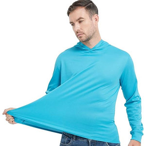 Camisa de Pesca Deportiva Ligera de Secado Rápido con Protección Solar para Hombre, con Capucha y Orificios para los Pulgares - Product Image 1