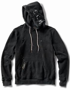 เสื้อฮู้ดกันน้ำสำหรับฤดูหนาว สไตล์กรันจ์ ทรงปกติ ผ้าฝ้ายฟอกสีแบบดิสเทรส สำหรับผู้ชายและผู้หญิง - Product Image 2