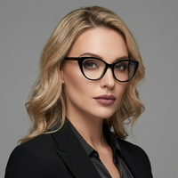 Monture de lunettes optiques unisexe œil de chat en BIO-acétate de haute qualité avec logo personnalisé pour homme et femme