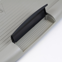 Support de clavier de bureau Emuca Mickey2 modèle 4193121 en acier et plastique gris, équipement de bureau pratique, Espagne
