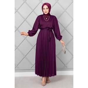 Begonia จีบชุดเจียมเนื้อเจียมตัวสีม่วง - Product Image 5