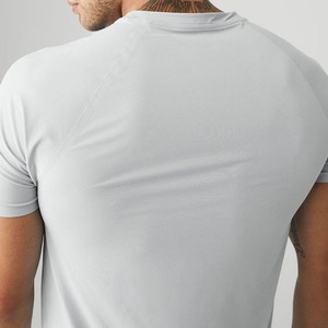 Men's Quick-Dry Athletic Short Sleeves <b>Tshirts</b> Custom Blank 100% Cotton and <b>Polyester</b> T-Shirts for Men Digital Printing - Product Image 6
