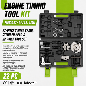 Kit d'outils de <span class=keywords><strong>calage</strong></span> moteur pour <span class=keywords><strong>Audi</strong></span> VW 2.7 3.0 4.0 4.2 <span class=keywords><strong>TDI</strong></span> <span class=keywords><strong>V6</strong></span> V8, jeu d'outils de blocage de l'arbre à cames et du vilebrequin - Product Image 1