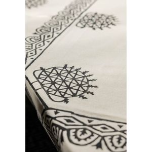 Mantel Cuadrado Étnico de Algodón Hitit de 155x155cm, Cubierta Decorativa para Mesa de Comedor con Encaje Tejido para Uso Doméstico - Product Image 4