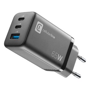 Cargador USB Tipo-C, USB Tipo-A MULTIPOWER MICRO 65W GaN Power Delivery Negro ACHUSBGAN3PD65WK - Product Image 1