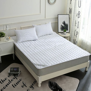 Protège-matelas matelassé en tricot doux et ajusté, non imperméable, respirant, écologique, toutes saisons, pour lit adulte à domicile - Product Image 6