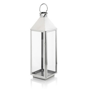 Linternas de metal blanco antiguo Nueva decoración de boda con hierro interior para ocasiones navideñas - Product Image 5