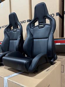 Asiento Deportivo Universal Recaro Negro de Lujo, Impermeable, Tipo Bucket, de Cuero, para Interior de Auto - Product Image 3