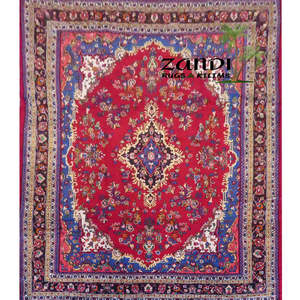 Tapis persan Hamedan unique en son genre, 12'6 x 9' - Product Image 1