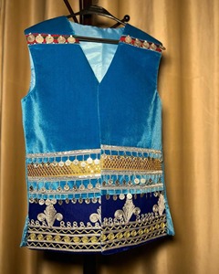 2025 Vintage Afghan Kuchi vestido para mujer hecho a mano bordado tradicional diamante sólido Pashtun cultura Festival vestido otoño - Product Image 6