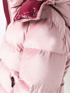 Nouveauté Veste matelassée chauffante en velours pour femme, manteau d'hiver coupe-vent, capuche imprimée, taille XL, vêtements de rue longs, automne - Product Image 5