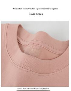 Camiseta de Manga Larga de Algodón Puro de 230 g, Precio de Fábrica de Bangladesh y China, Cuello Redondo, Corte Holgado - Product Image 3