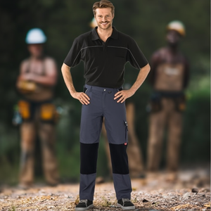 PLANAM 320 Size 50 Grey/Black Canvas Steel Toe EVA Midsole Construction <b>Work</b> Safety <b>Shoes</b> Trousers - Product Image 3