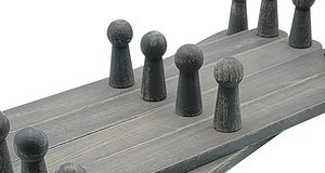 Handmade Vintage Wooden Coat <b>Rack</b> Wall Mounted Pine Wood Hooks Expanding Accordion Design for Clothing Hat Bag Storage in Rooms - Product Image 2