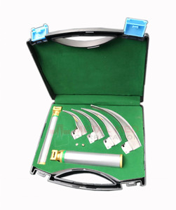 Laryngoscope manuel avec ensemble de lames McCoy Lumières LED Collection de laryngoscopes à fibre optique Mccoy pour adultes Ensemble de laryngoscopes - Product Image 2