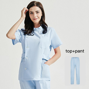 ชุดยูนิฟอร์มพยาบาล OEM ชุดทำงานสำหรับบุคลากรทางการแพทย์ เสื้อและกางเกง ชุดยูนิฟอร์มสปา ขายส่งเสื้อผ้าโรงพยาบาล - Product Image 6