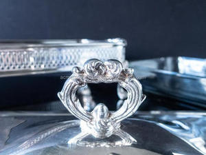 Plato de frotamiento para calentar alimentos personalizado en acero inoxidable, perfecto para restaurantes, catering y eventos, platos de frotamiento, juego de buffet - Product Image 2