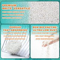 Fabricant chinois Service OEM absorbant rapidement la litière pour chat en bentonite blanche cassée sans poussière 25L/20kg