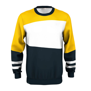 Sudadera de Algodón de Cuello Redondo Lisa con Estampado de Bordado Personalizado de Alta Calidad para Hombre, Suministro al por Mayor ODM - Product Image 1