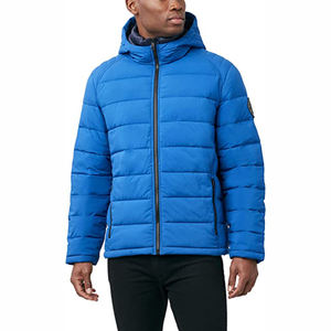 Veste matelassée à capuche pour homme Légère Chaude Manteau d'hiver Écologique Respirante Coupe-vent Personnalisable Haute qualité - Product Image 5