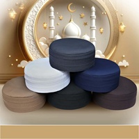 Casquette musulmane traditionnelle Hashir Kufi Modestile avec logo personnalisé, respirante, réglable, en polyester et coton, broderie géométrique à la main