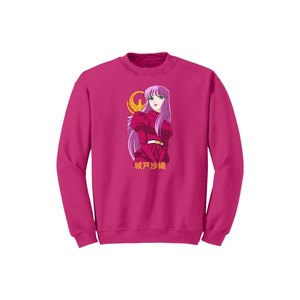 Colección de Anime, sudadera de algodón para mujer, punto de invierno 100%, cuello redondo, serigrafía, estampado frontal, bolsillos informales de lana - Product Image 6