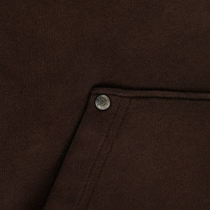 Sweat-shirts à capuche en coton surdimensionnés pour hommes, automne, fournisseur OEM d'usine, streetwear, accents de rivets métalliques, tissu durable, commandes en gros - Product Image 5