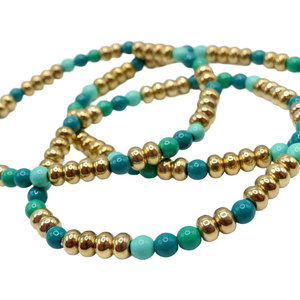 Collar de Moda, Nuevo Diseño, Joyería de Tendencia, Regalo, Cuentas Coloridas, Geométrico, Dorado, Gargantilla CCB Unisex, HARI OM CREATIONS IGI - Product Image 3