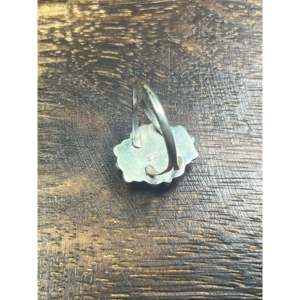Anillo Freda Martinez de Plata de Ley con Diseño de Ostra Espinosa, Estilo Boho, con Piedra de Coral Geométrica, para Uso Diario, Talla 8 - Product Image 5