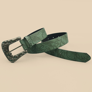 Fashionable Man or Women Genuine Leather Belt <b>Straps</b> Without <b>Buckle</b> - Product Image 4