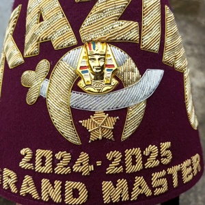 MASONIC REGALIA PERSONNALISER SHRINER FEZ [KAZIM] - Product Image 4