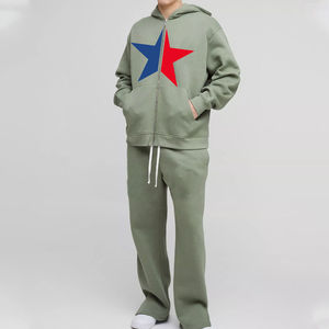 Sudadera con Capucha de Algodón Grueso de 500 Gsm para Hombre, Estilo Urbano, Estampado Puff, Talla Grande, Unisex, Personalizable con Logotipo, Sudadera con Capucha Lisa para Hombre - Product Image 4