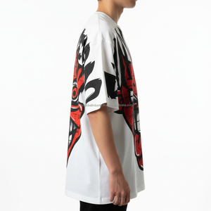 High Quality Eco-Friendly Heavyweight Boxy Oversized Streetwear T-<b>Shirt</b> Custom Screen Print Heavy Cotton Cropped Graphic <b>Men</b> - Product Image 6