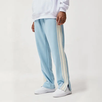 Pantalon de survêtement décontracté à taille haute en molleton délavé, qualité supérieure, avec poches, en polyester/coton, pour homme - Ville Sports