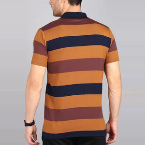 Logo personnalisé pour hommes à manches courtes pour polos respirant anti-boulochage vêtements d'été meilleur vendeur chemise en toile de couleur unie - Product Image 3