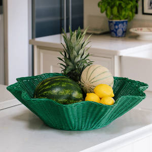 Bol de stockage écologique en rotin naturel fait à la main avec un design moderne meilleure vente de qualité supérieure pour la décoration de la maison - Product Image 3